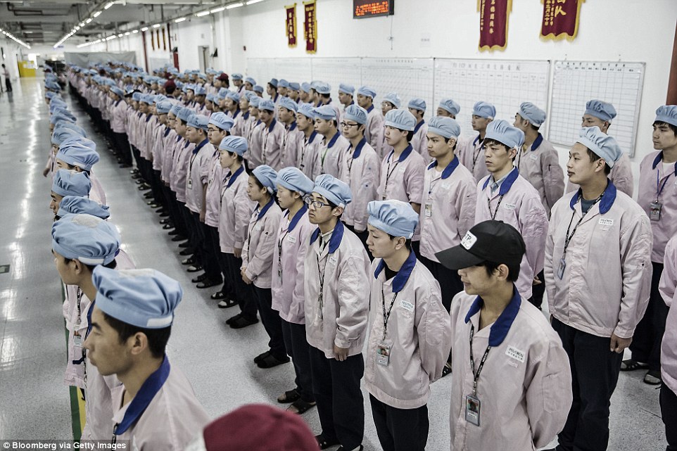 Фабрика Китай работники