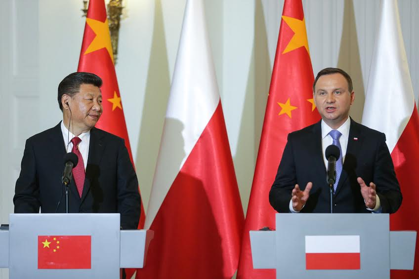 Председатель КНР Си Цзиньпин и Президент Польши Анжей Дуда