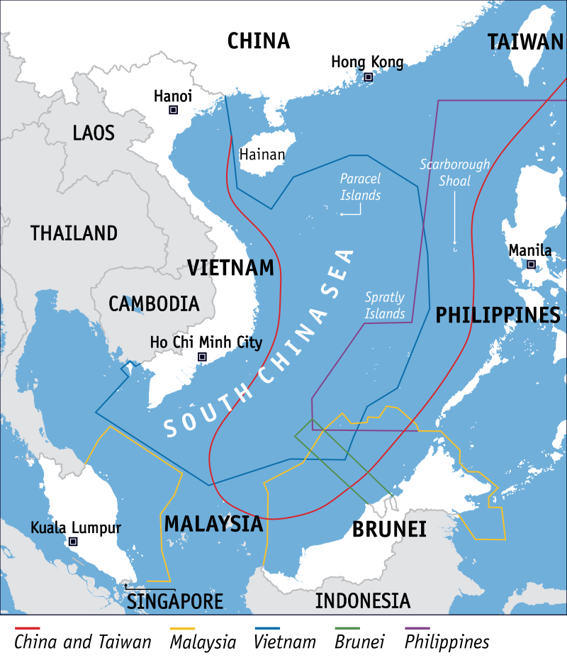 Территориальные претензии стран Южно-китайского моря