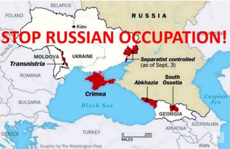 Stop russin occupation! Graphic by Washington Post