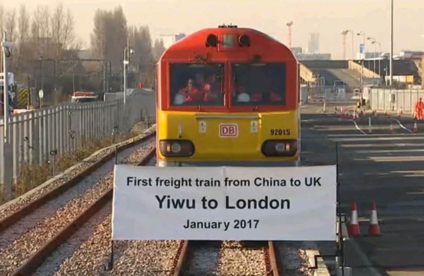 Первый товарный поезд из Китая в Лондон