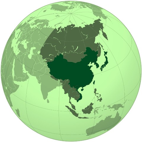 Китай і світ на глобусі