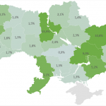 Карта відносного розподілу товарів з AliExpress по областям України