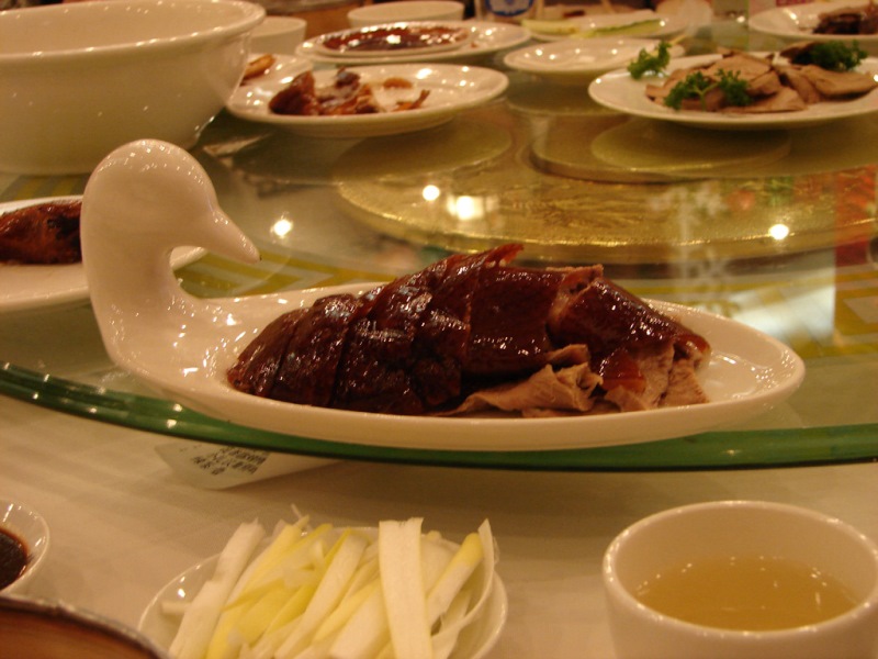 A full meal with Peking Roast Duck at Quanjude